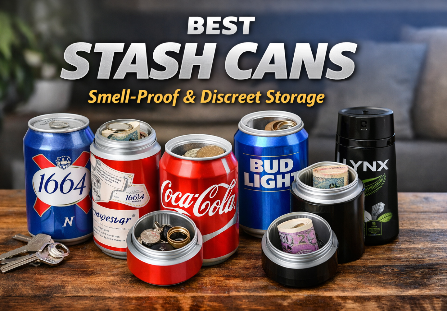 Stash Cans for small storage
