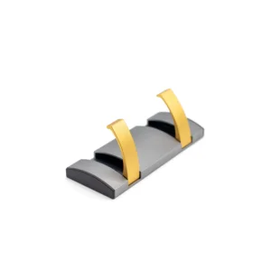Heavy Duty Solid Aluminium Folding Towel Rack & Wall Double Hook