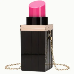 Mini Lipstick-Shaped Novelty Crossbody Bag