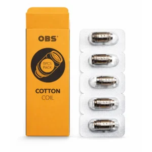OBS Cotton Coil 50pcs Pack Replacement Vape Coils Genuine OBS Coil Heads
