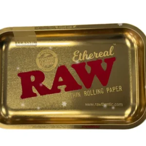 RAW Ethereal Tray – Gold Edition – Lightweight Polished Metal Organizer (Limited Edition)