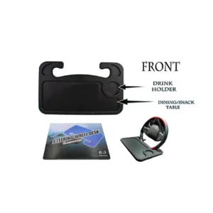 Portable Steering Wheel Tray for Car & Truck – Laptop Table, Phone Mount, and Makeup Space