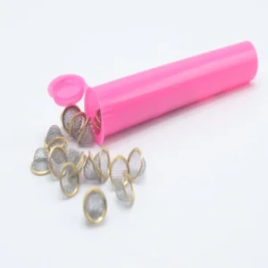 12mm Conical Pipe Filter Gauze - 40pcs in 116mm Pop Tube