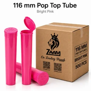 116mm Bright Pink Pop Top Tube