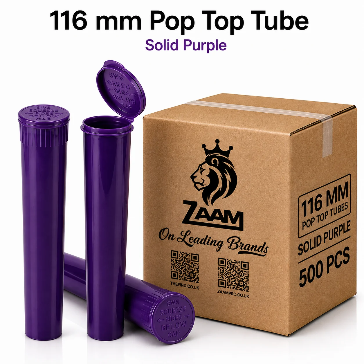 116mm purple pop top