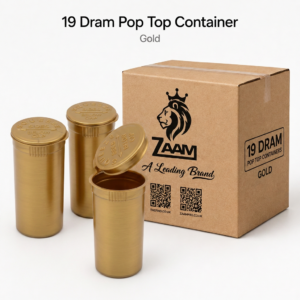 Gold 19 Dram Storage