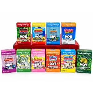 Backpackboyz Empty All-In-One Vape Packaging in Multiple Flavour Designs and Colours