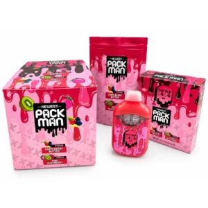 Newest PACKMAN Dual Flavour Empty Pod Device with Pink Packaging