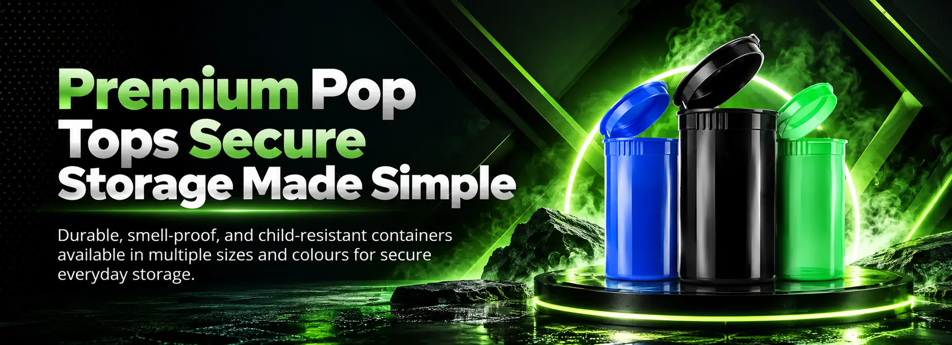 Premium pop tops storage for every day use